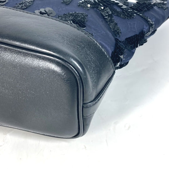 LOUIS VUITTON Handbag M94564 Satin, Leather Navy Monogram Satin NN14 Sequins Spotlight GM