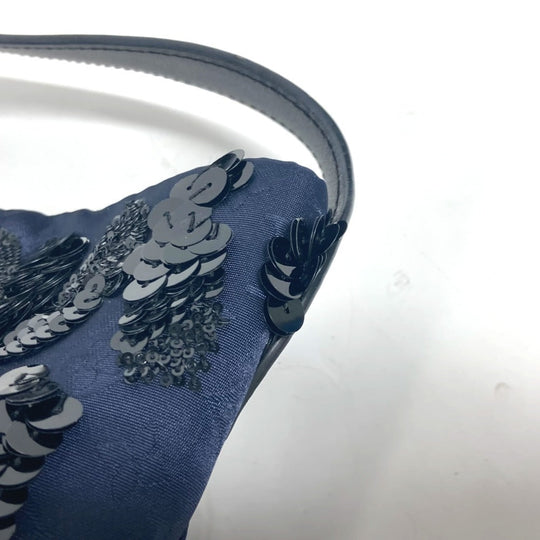 LOUIS VUITTON Handbag M94564 Satin, Leather Navy Monogram Satin NN14 Sequins Spotlight GM