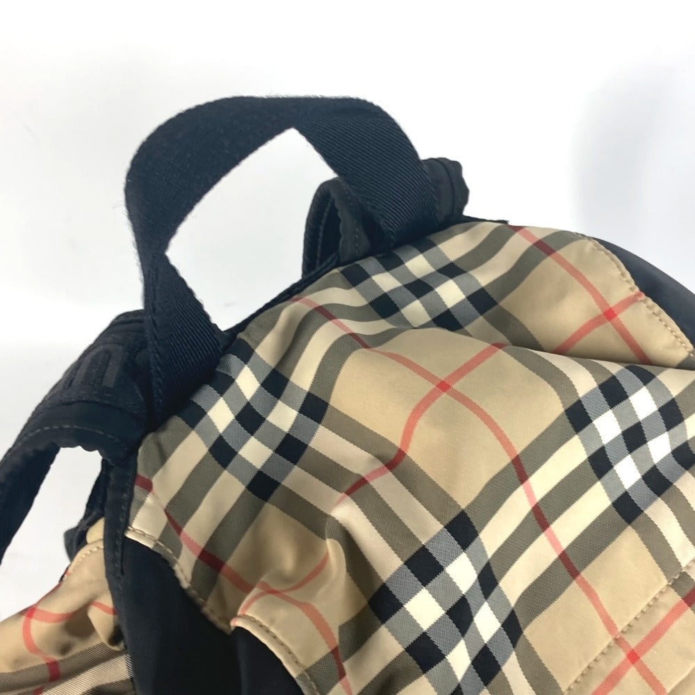 BURBERRY Backpack 8010372 Nylon beige logo check unisex(Unisex) Used Authentic