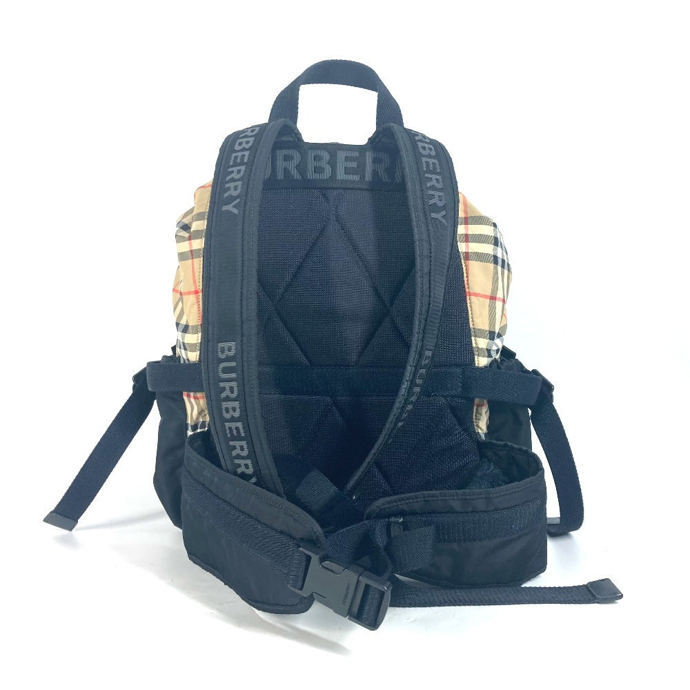 BURBERRY Backpack 8010372 Nylon beige logo check unisex(Unisex) Used Authentic