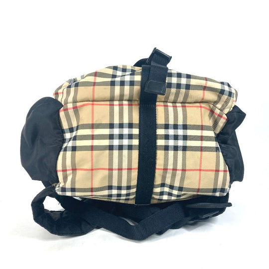 BURBERRY Backpack 8010372 Nylon beige logo check unisex(Unisex) Used Authentic