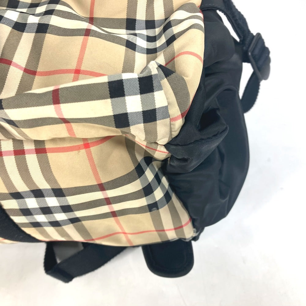 BURBERRY Backpack 8010372 Nylon beige logo check unisex(Unisex) Used Authentic