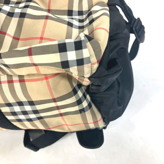 BURBERRY Backpack 8010372 Nylon beige logo check unisex(Unisex) Used Authentic