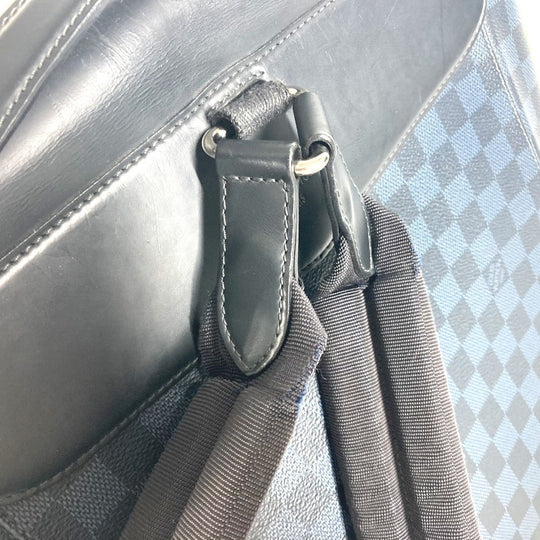 LOUIS VUITTON Backpack N41586 Damier Cobalt Canvas Navy Damier Cobalt Newport