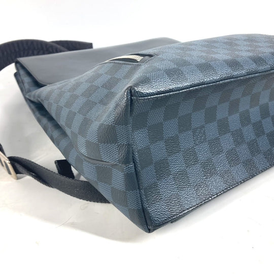 LOUIS VUITTON Backpack N41586 Damier Cobalt Canvas Navy Damier Cobalt Newport
