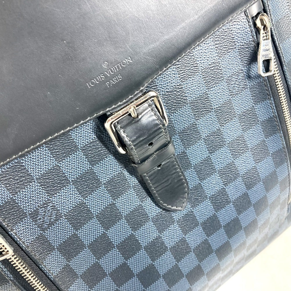 LOUIS VUITTON Backpack N41586 Damier Cobalt Canvas Navy Damier Cobalt Newport