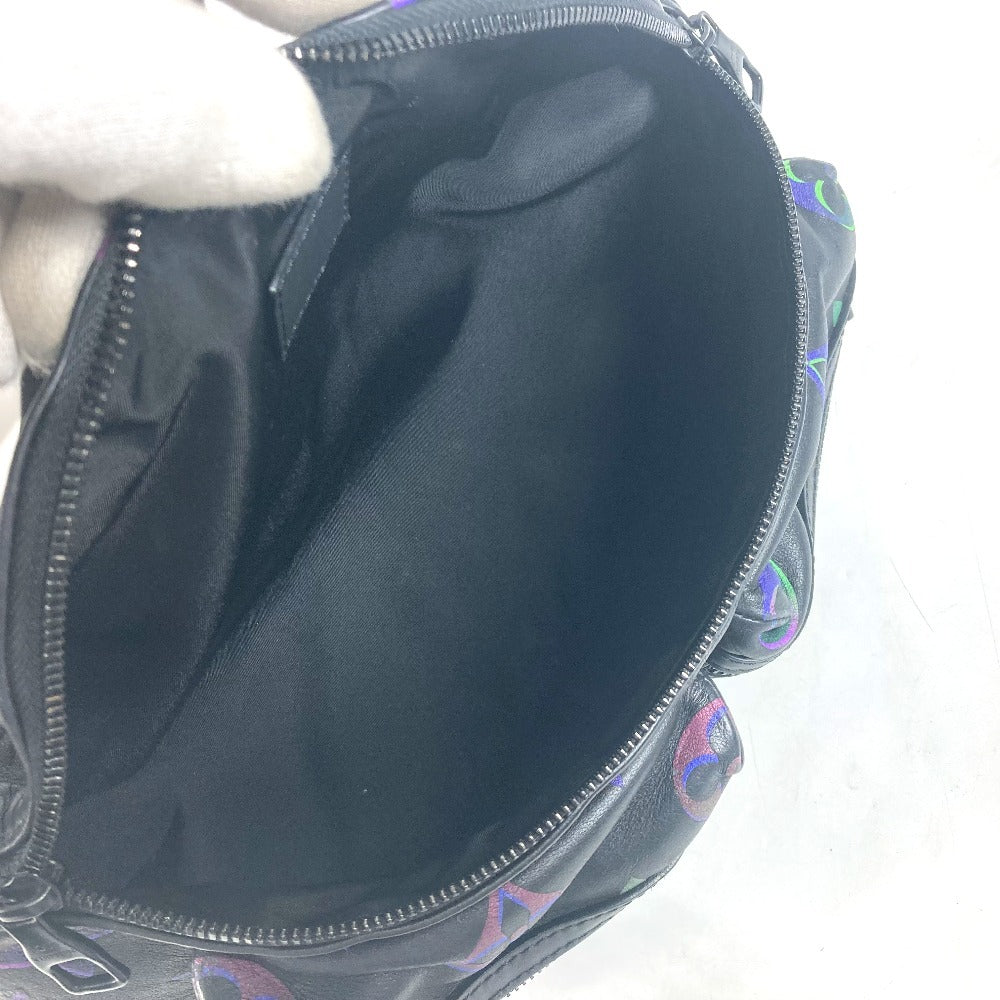 LOUIS VUITTON Sling bag M22494 leather black Monogram Spotlight Pattern Comet Bum Bag mens Used Authentic