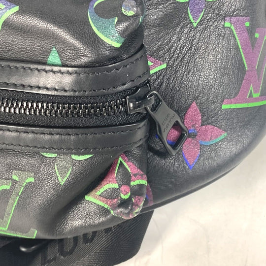 LOUIS VUITTON Sling bag M22494 leather black Monogram Spotlight Pattern Comet Bum Bag mens Used Authentic