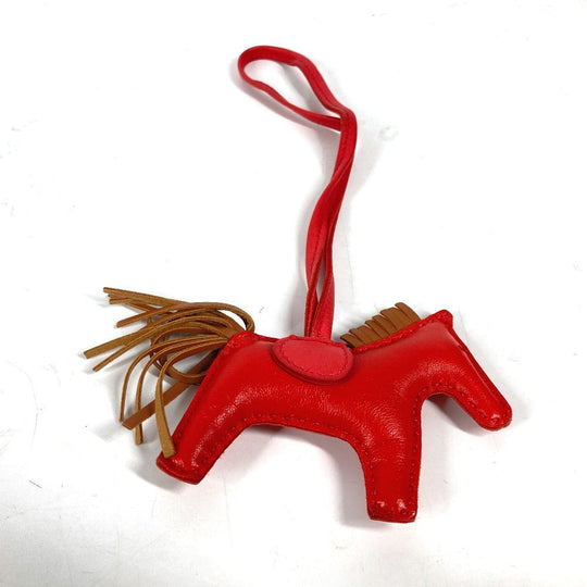 HERMES charm Anyo Miro Red Horse Rodeo PM Women Used Authentic