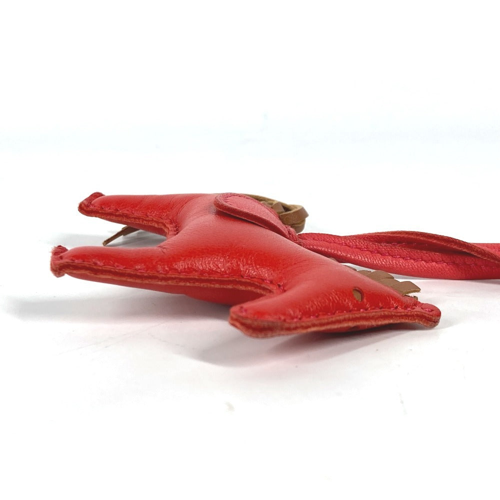 HERMES charm Anyo Miro Red Horse Rodeo PM Women Used Authentic
