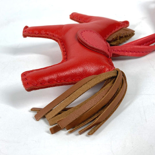 HERMES charm Anyo Miro Red Horse Rodeo PM Women Used Authentic