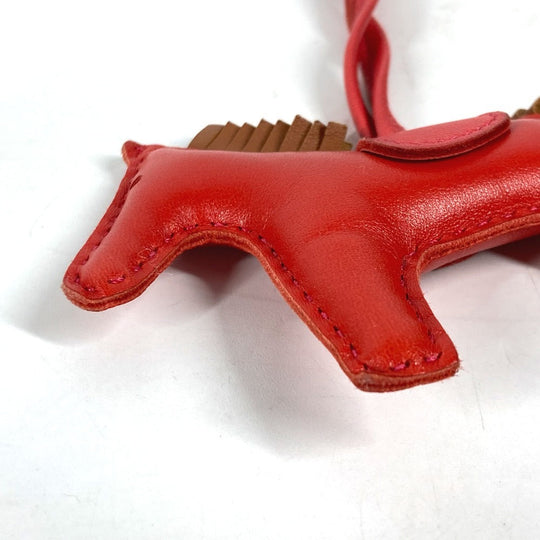 HERMES charm Anyo Miro Red Horse Rodeo PM Women Used Authentic