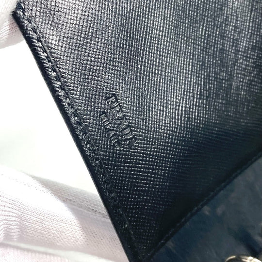 PRADA Notebook cover leather black logo