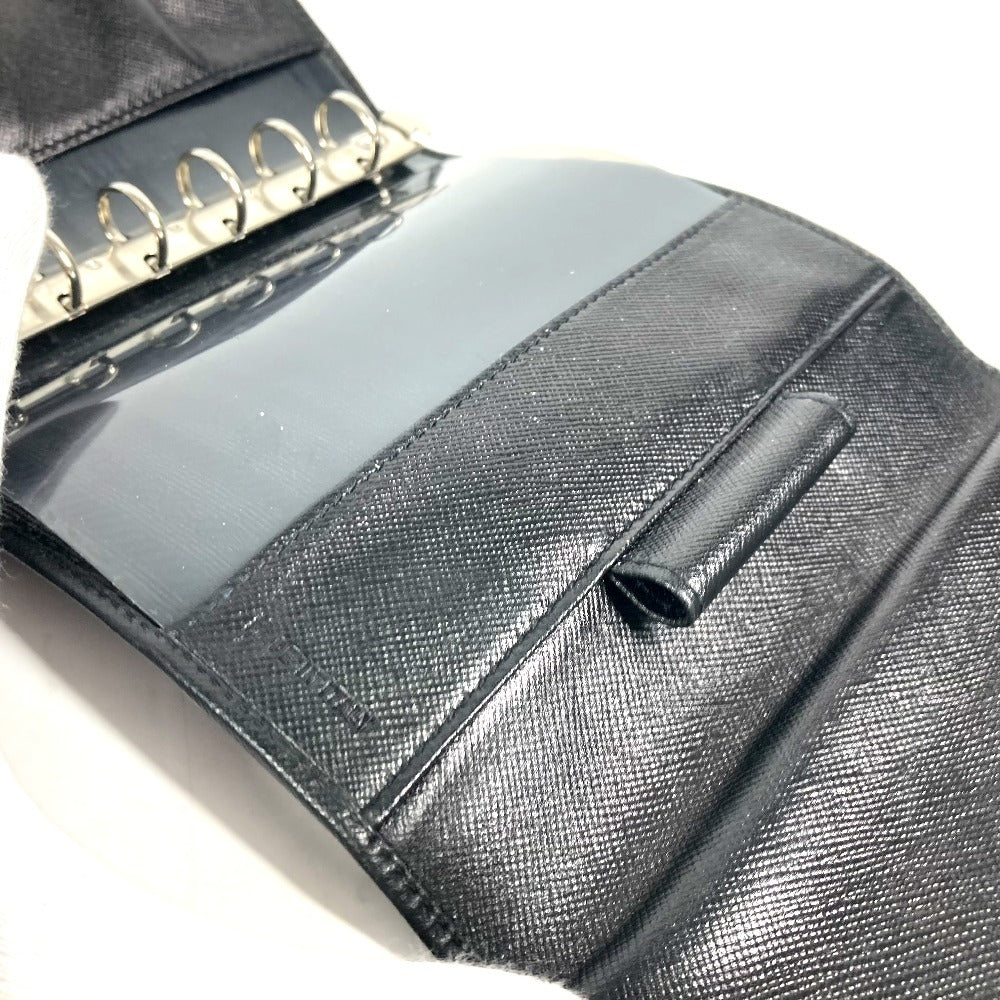 PRADA Notebook cover leather black logo