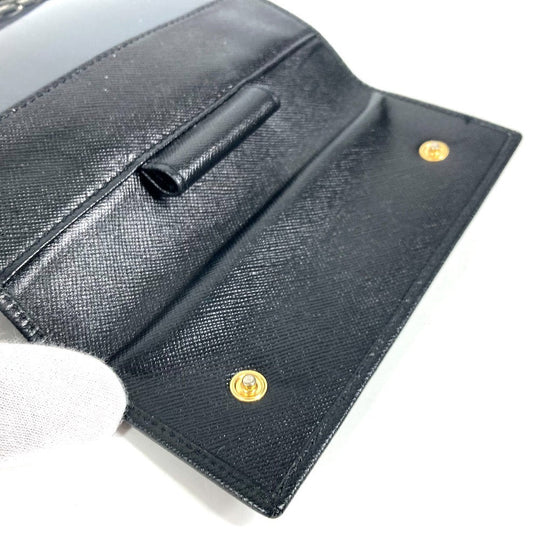 PRADA Notebook cover leather black logo