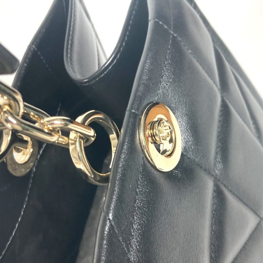 Dior Shoulder Bag M8720OZVJ leather black Essential Small Tote Bag ESSENTIAL Women Used Authentic