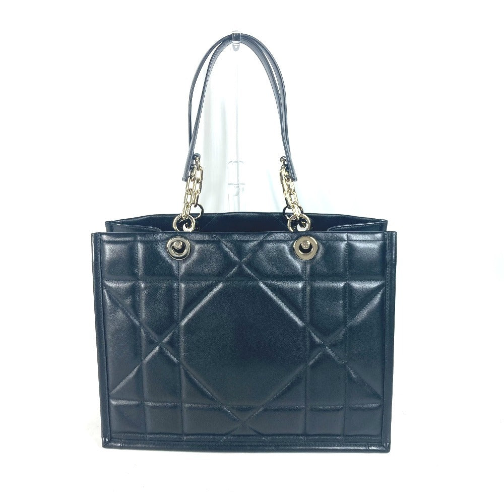 Dior Shoulder Bag M8720OZVJ leather black Essential Small Tote Bag ESSENTIAL Women Used Authentic