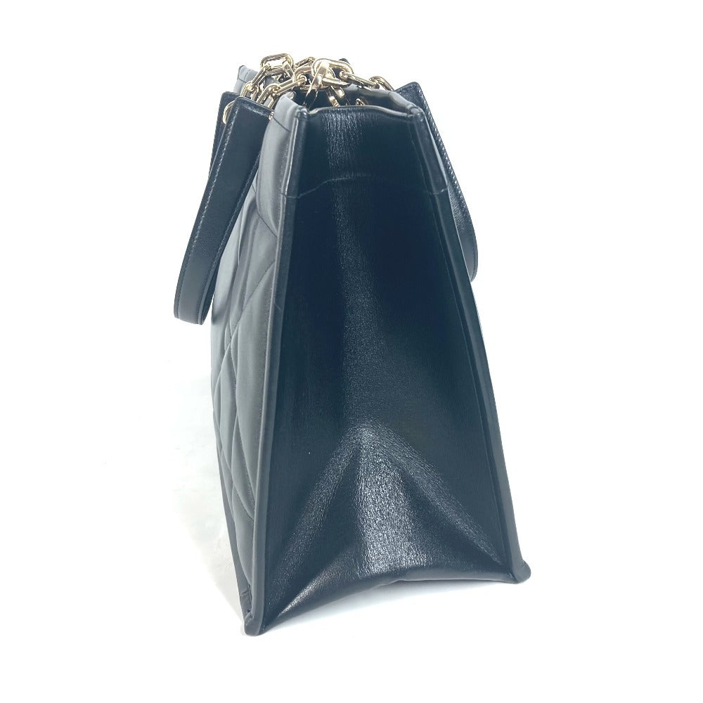 Dior Shoulder Bag M8720OZVJ leather black Essential Small Tote Bag ESSENTIAL Women Used Authentic