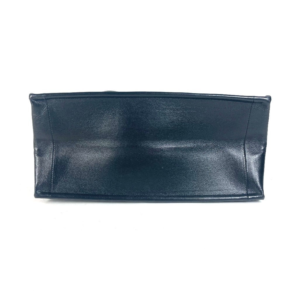 Dior Shoulder Bag M8720OZVJ leather black Essential Small Tote Bag ESSENTIAL Women Used Authentic