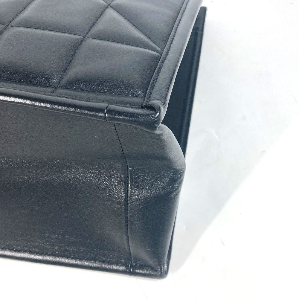 Dior Shoulder Bag M8720OZVJ leather black Essential Small Tote Bag ESSENTIAL Women Used Authentic