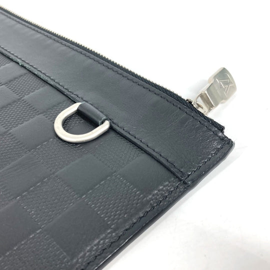 LOUIS VUITTON Clutch bag N60112 Damier Anfini Leather black Damier Anfini Pochette Discovery