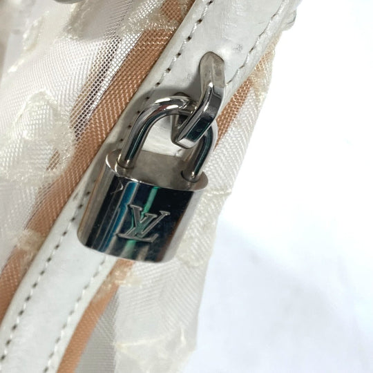 LOUIS VUITTON Handbag M40699 Nylon / leather white Transparent Monogram Lockit