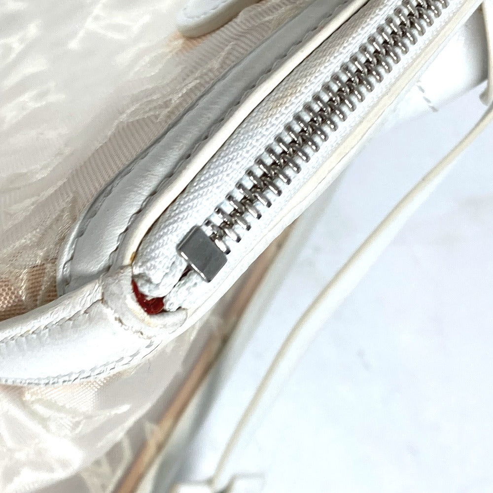 LOUIS VUITTON Handbag M40699 Nylon / leather white Transparent Monogram Lockit