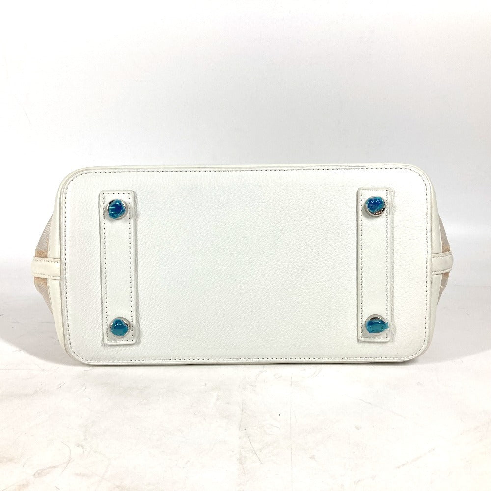 LOUIS VUITTON Handbag M40699 Nylon / leather white Transparent Monogram Lockit