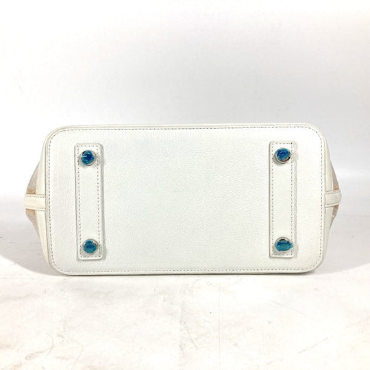 LOUIS VUITTON Handbag M40699 Nylon / leather white Transparent Monogram Lockit