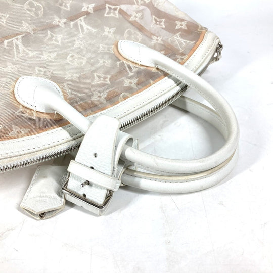 LOUIS VUITTON Handbag M40699 Nylon / leather white Transparent Monogram Lockit
