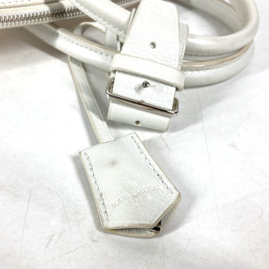 LOUIS VUITTON Handbag M40699 Nylon / leather white Transparent Monogram Lockit