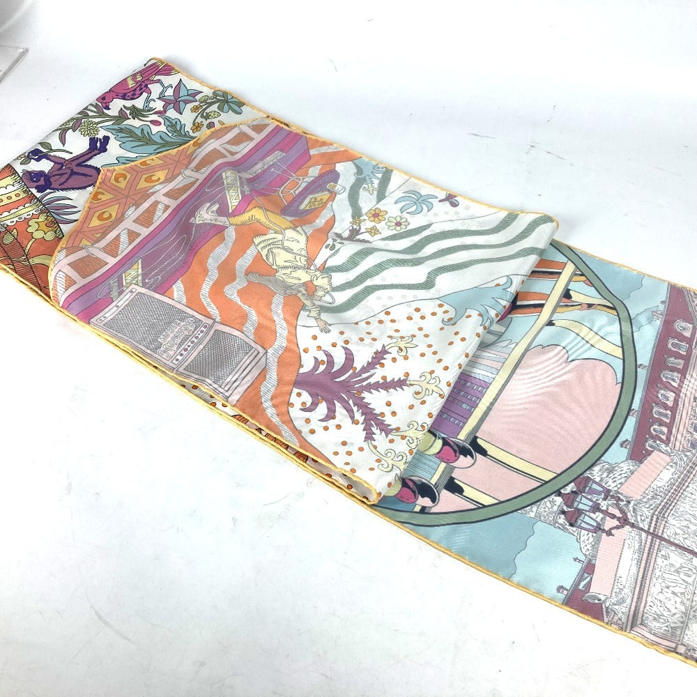 HERMES scarf silk multicolor LE PREMIER CHANT WOW Women Used Authentic