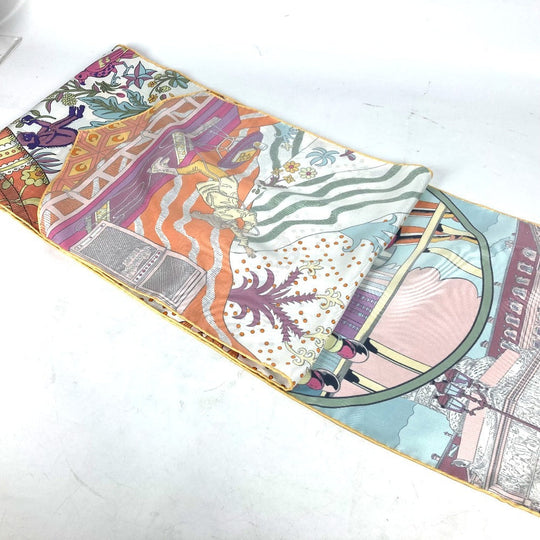 HERMES scarf silk multicolor LE PREMIER CHANT WOW Women Used Authentic