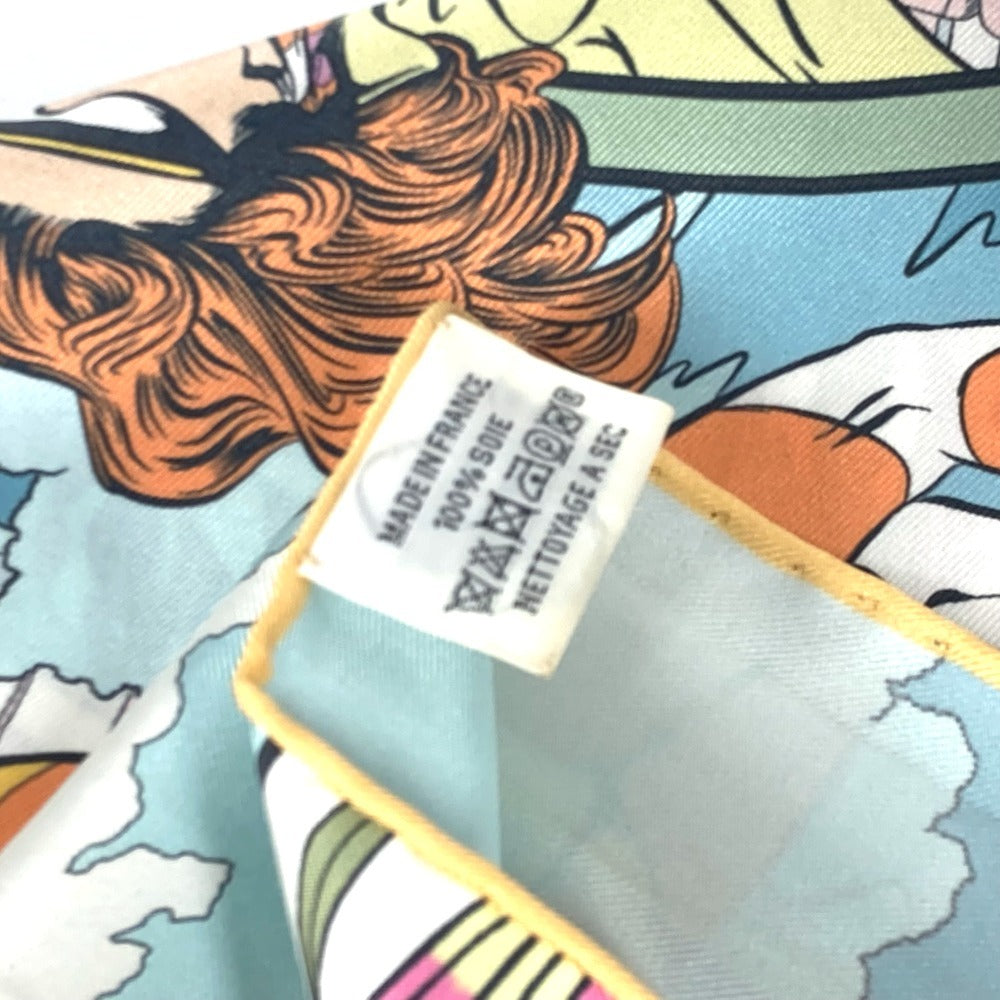 HERMES scarf silk multicolor LE PREMIER CHANT WOW Women Used Authentic