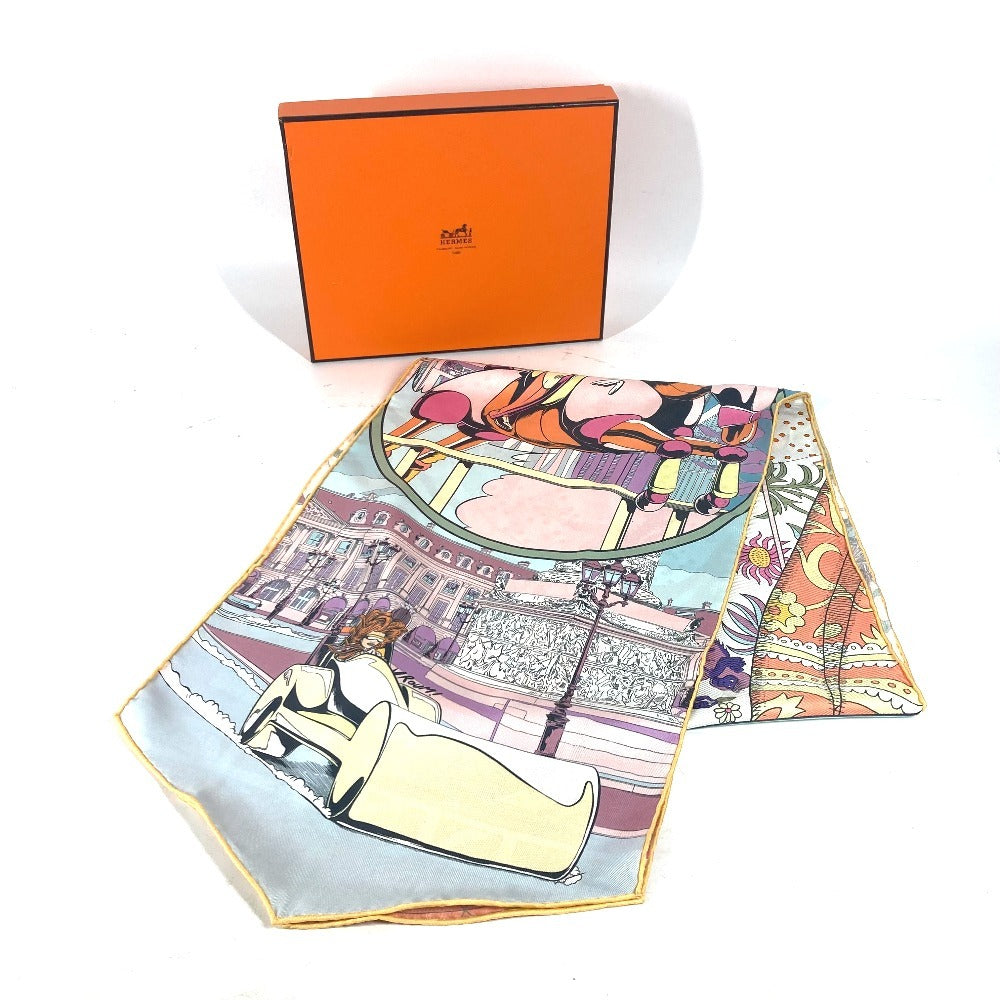 HERMES scarf silk multicolor LE PREMIER CHANT WOW Women Used Authentic