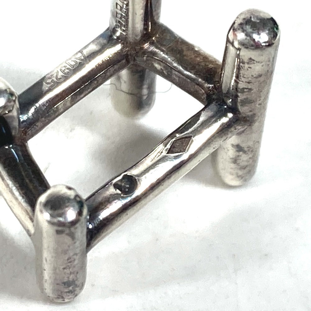 HERMES cuffs AG925 Silver H logo unisex(Unisex) Used Authentic