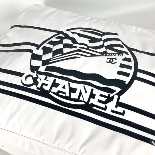 CHANEL Shoulder Bag PVC white LA PAUSA La Pausa CC COCO Mark logo Women Used Authentic