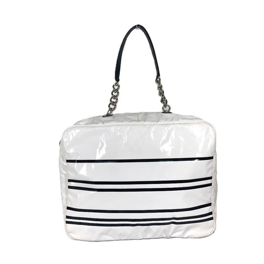 CHANEL Shoulder Bag PVC white LA PAUSA La Pausa CC COCO Mark logo Women Used Authentic