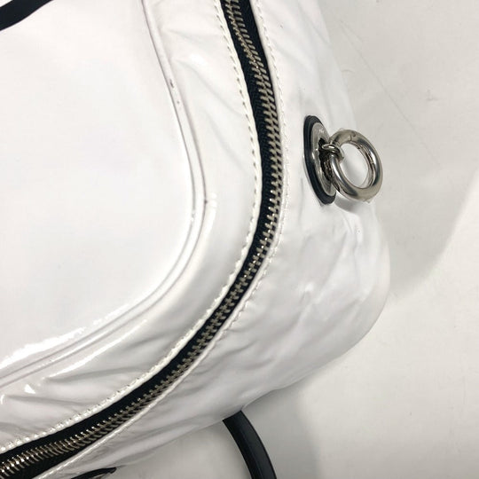 CHANEL Shoulder Bag PVC white LA PAUSA La Pausa CC COCO Mark logo Women Used Authentic