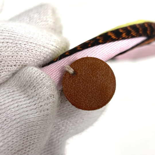 HERMES Necklace silk multicolor choker Petit h petit ash Women Used Authentic