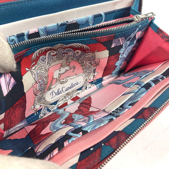 HERMES Long Wallet Purse Epsom Red Zip Around long wallet Azap long silk in unisex(Unisex) Used Authentic