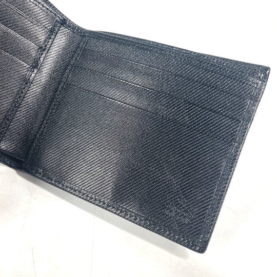 GUCCI Folded wallet 486430 Coated canvas black G logo unisex(Unisex) Used Authentic
