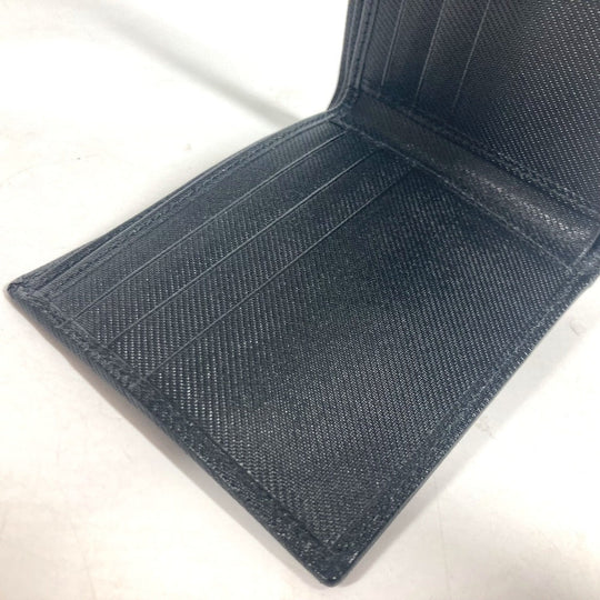 GUCCI Folded wallet 486430 Coated canvas black G logo unisex(Unisex) Used Authentic