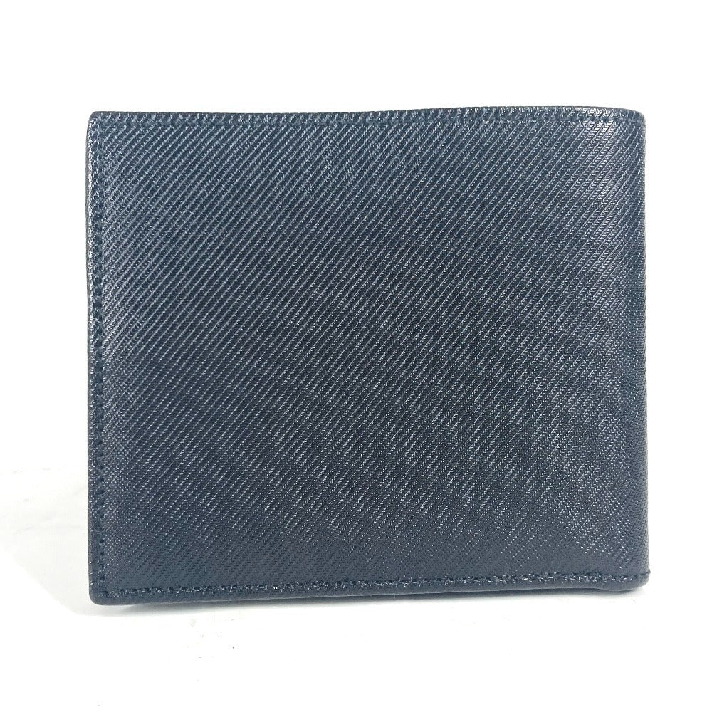 GUCCI Folded wallet 486430 Coated canvas black G logo unisex(Unisex) Used Authentic