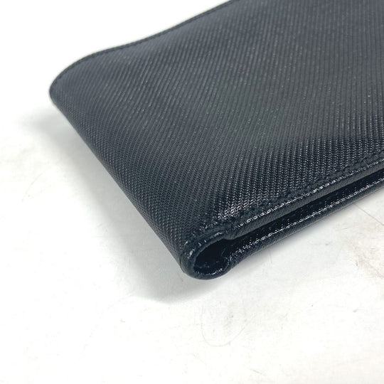 GUCCI Folded wallet 486430 Coated canvas black G logo unisex(Unisex) Used Authentic