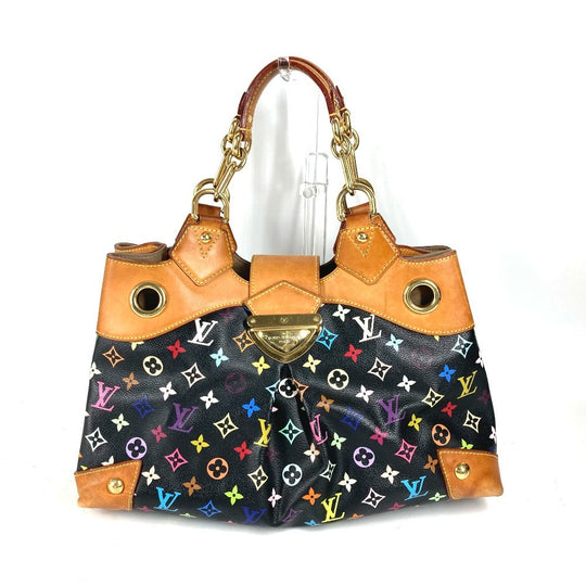 LOUIS VUITTON Shoulder Bag M40124 Monogram multicolor canvas black Monogram multicolor Ursula Women Used Authentic