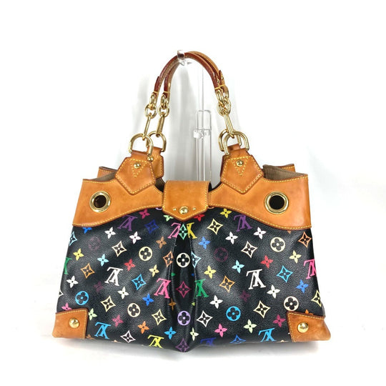 LOUIS VUITTON Shoulder Bag M40124 Monogram multicolor canvas black Monogram multicolor Ursula Women Used Authentic