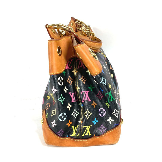 LOUIS VUITTON Shoulder Bag M40124 Monogram multicolor canvas black Monogram multicolor Ursula Women Used Authentic
