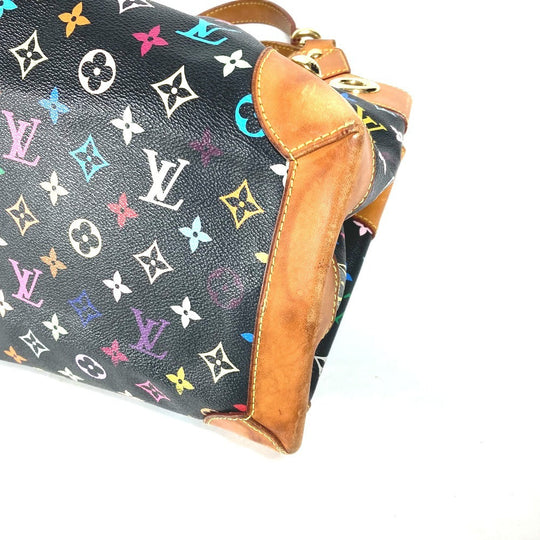 LOUIS VUITTON Shoulder Bag M40124 Monogram multicolor canvas black Monogram multicolor Ursula Women Used Authentic