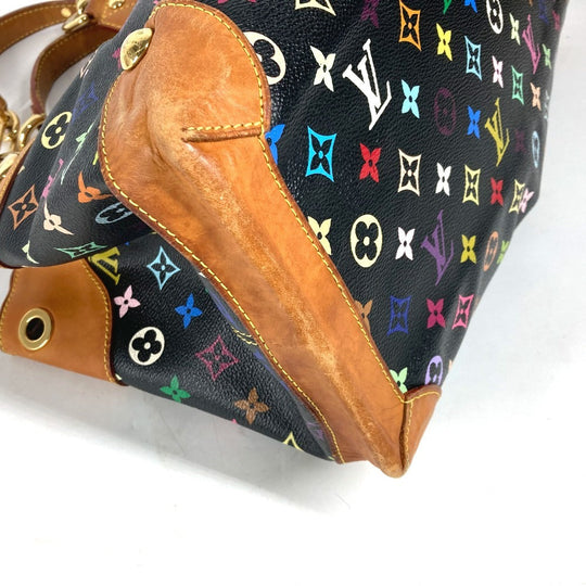 LOUIS VUITTON Shoulder Bag M40124 Monogram multicolor canvas black Monogram multicolor Ursula Women Used Authentic